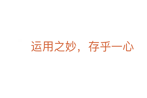 运用之妙,存乎一心